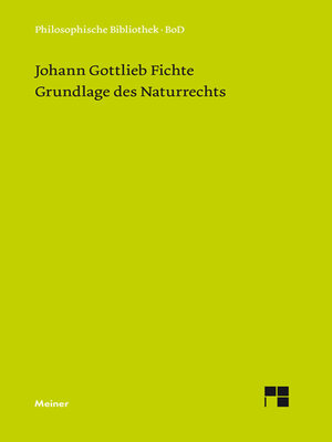 cover image of Grundlage des Naturrechts
